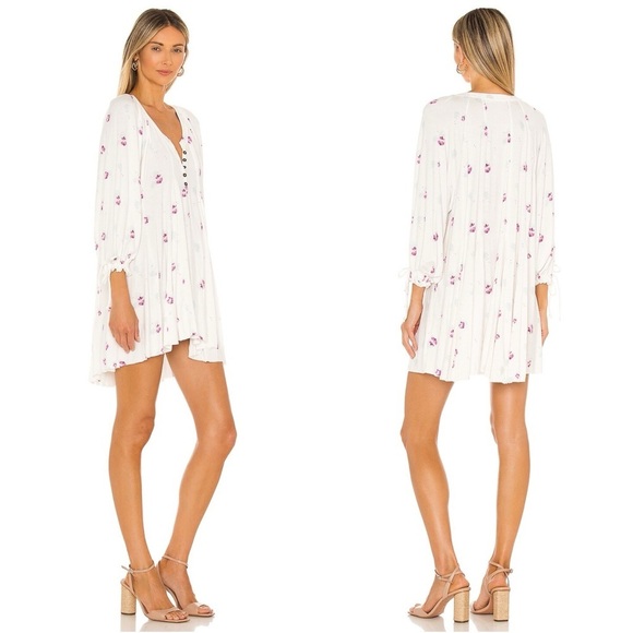 WE THE FREE • Winter Sun Floral Tunic Dress in Ivory Combo - Picture 2 of 15